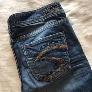 Silver brand Aiko flare leg jeans